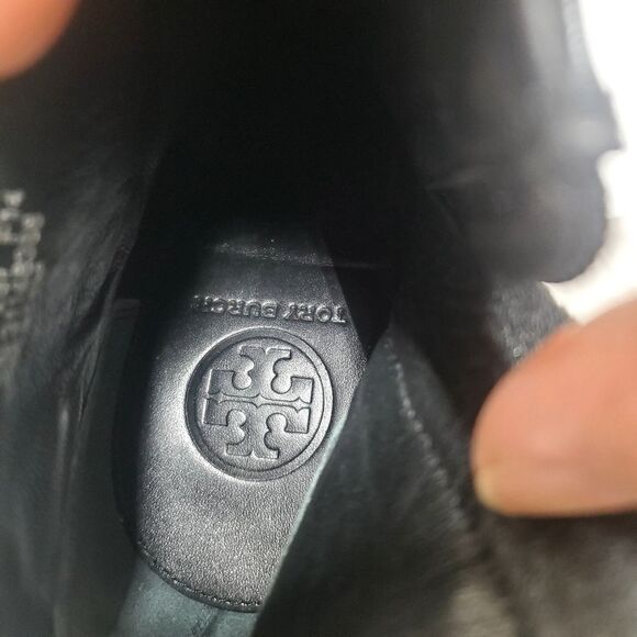 TORY BURCH Fulton Block Heel Ankle Booties in Size 9.5M - Picture 10 of 13